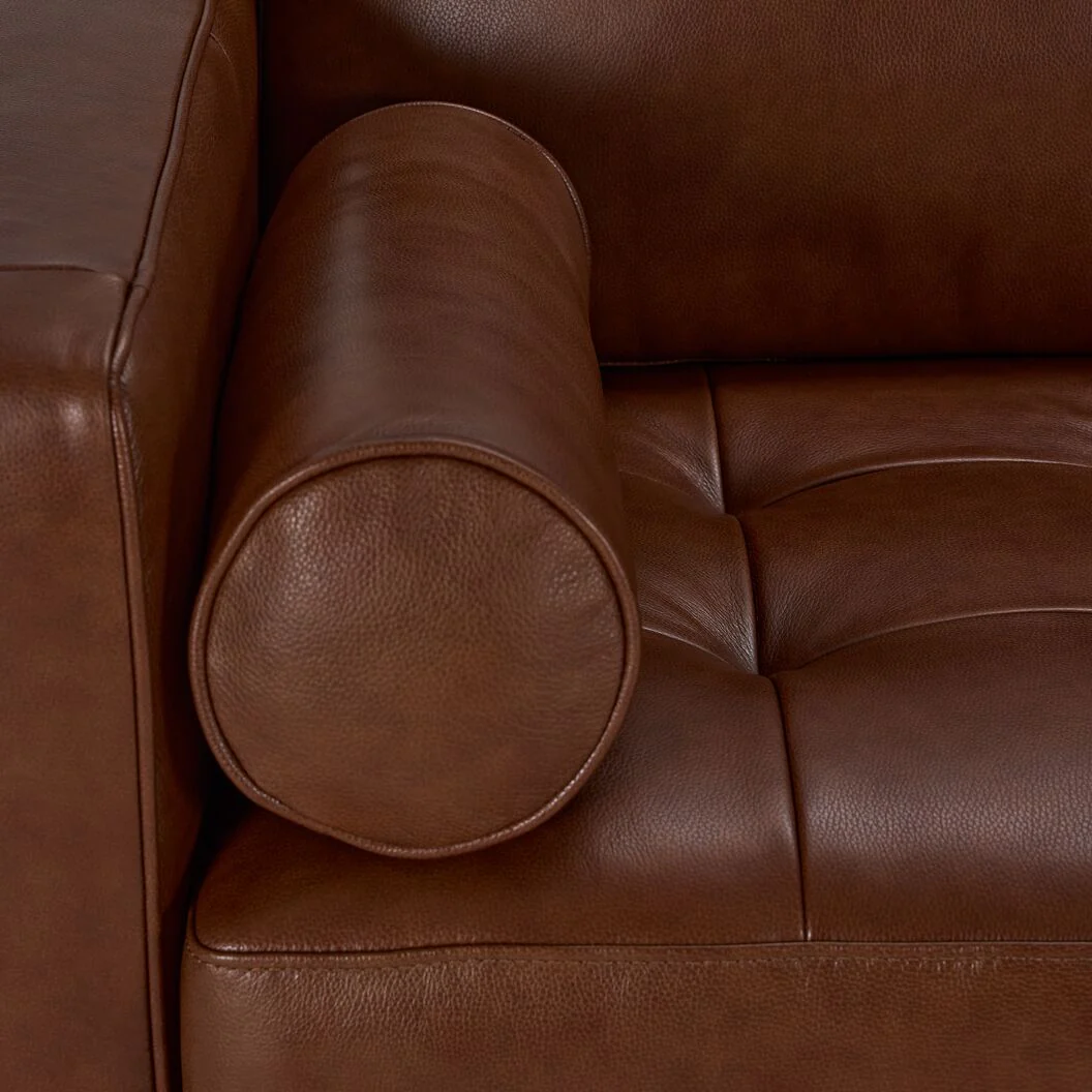 Loire Leather Sofa - Cobblestone - Image 3
