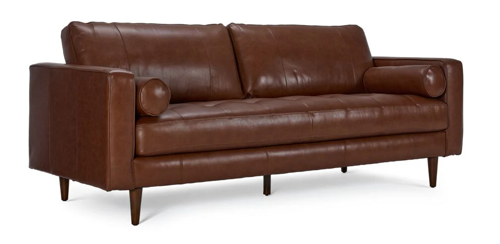 Loire Leather Sofa/Loveseat Set - Cobblestone - Image 2
