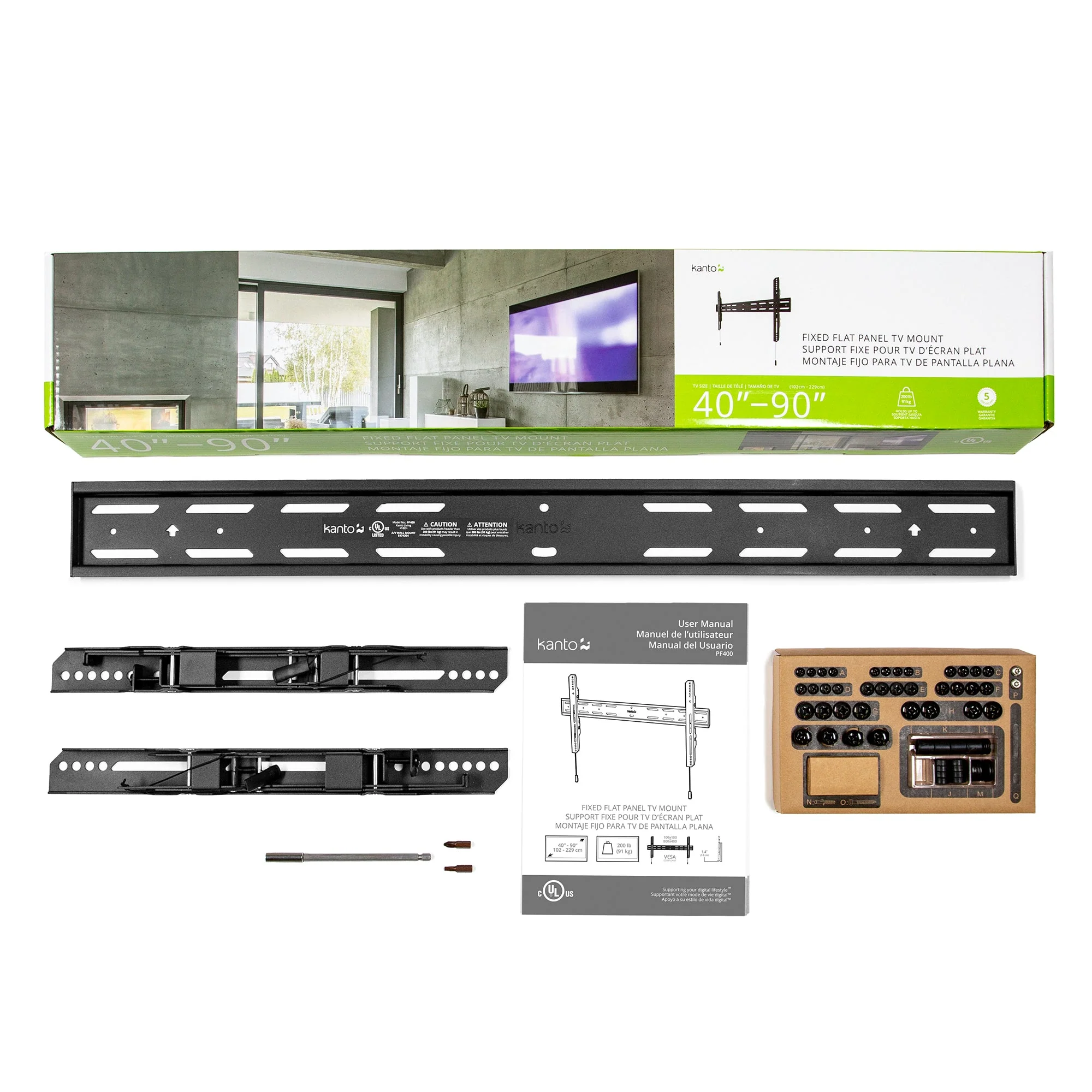 Low Profile Fixed TV Wall Mount for 40" to 90" TVs - PF400 - Image 7