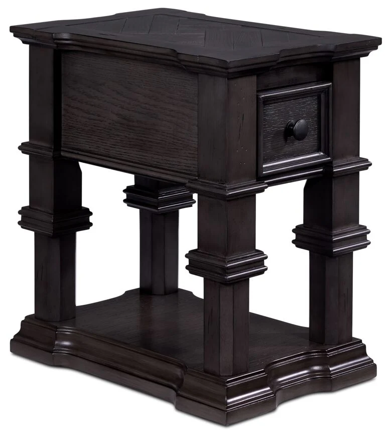 Luca Chairside Table - Grey
