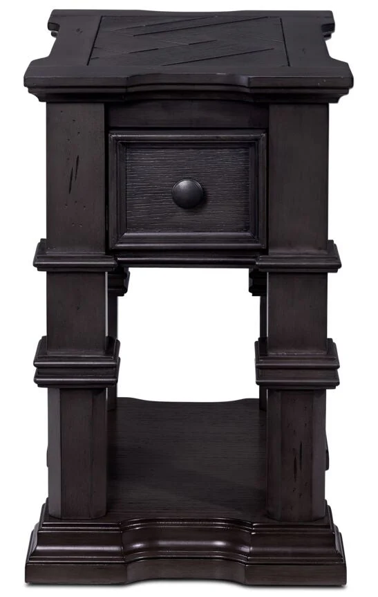Luca Chairside Table - Grey - Image 3