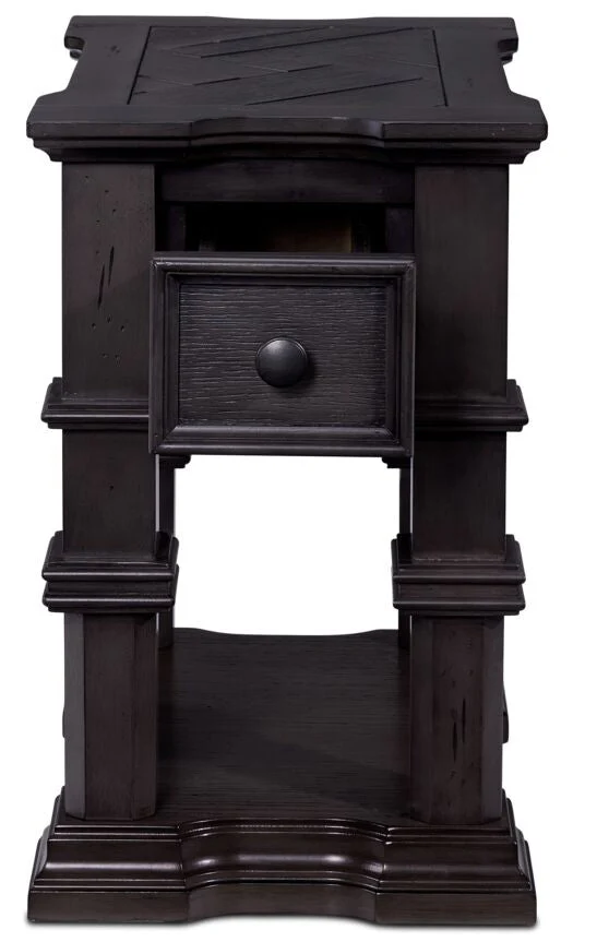 Luca Chairside Table - Grey - Image 4