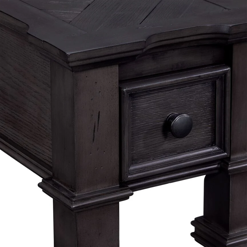 Luca Chairside Table - Grey - Image 5