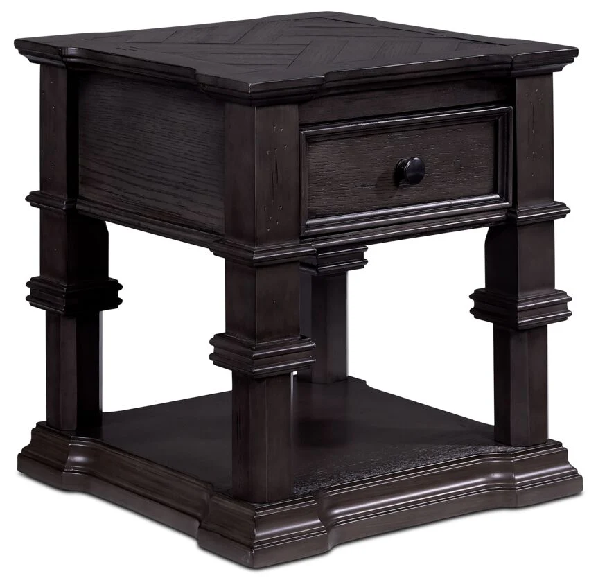 Luca End Table - Grey
