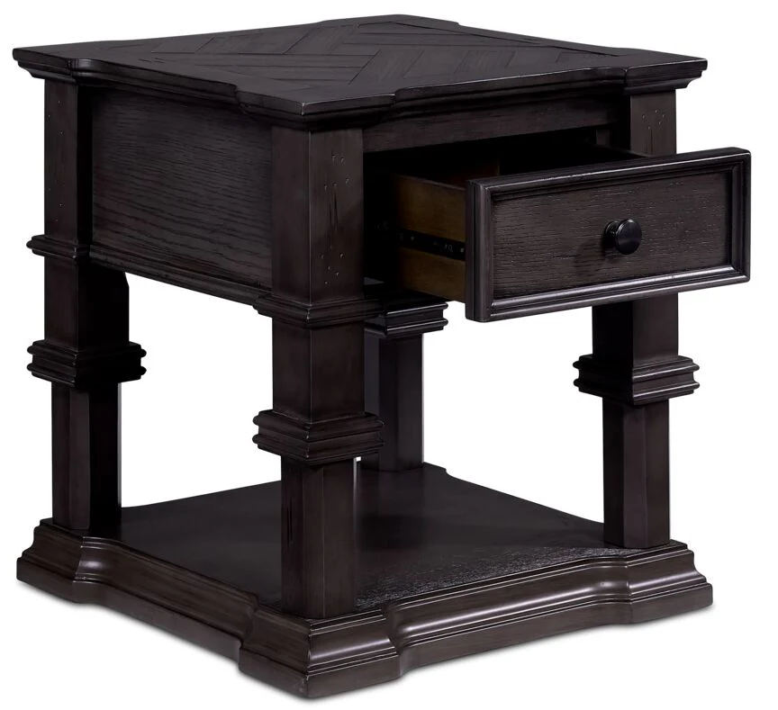 Luca End Table - Grey - Image 2