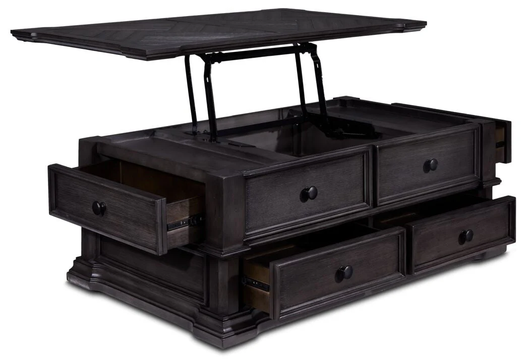 Luca Lift-Top Coffee Table - Grey - Image 3