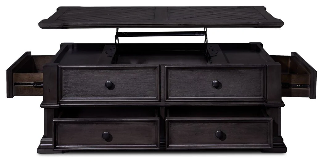Luca Lift-Top Coffee Table - Grey - Image 4