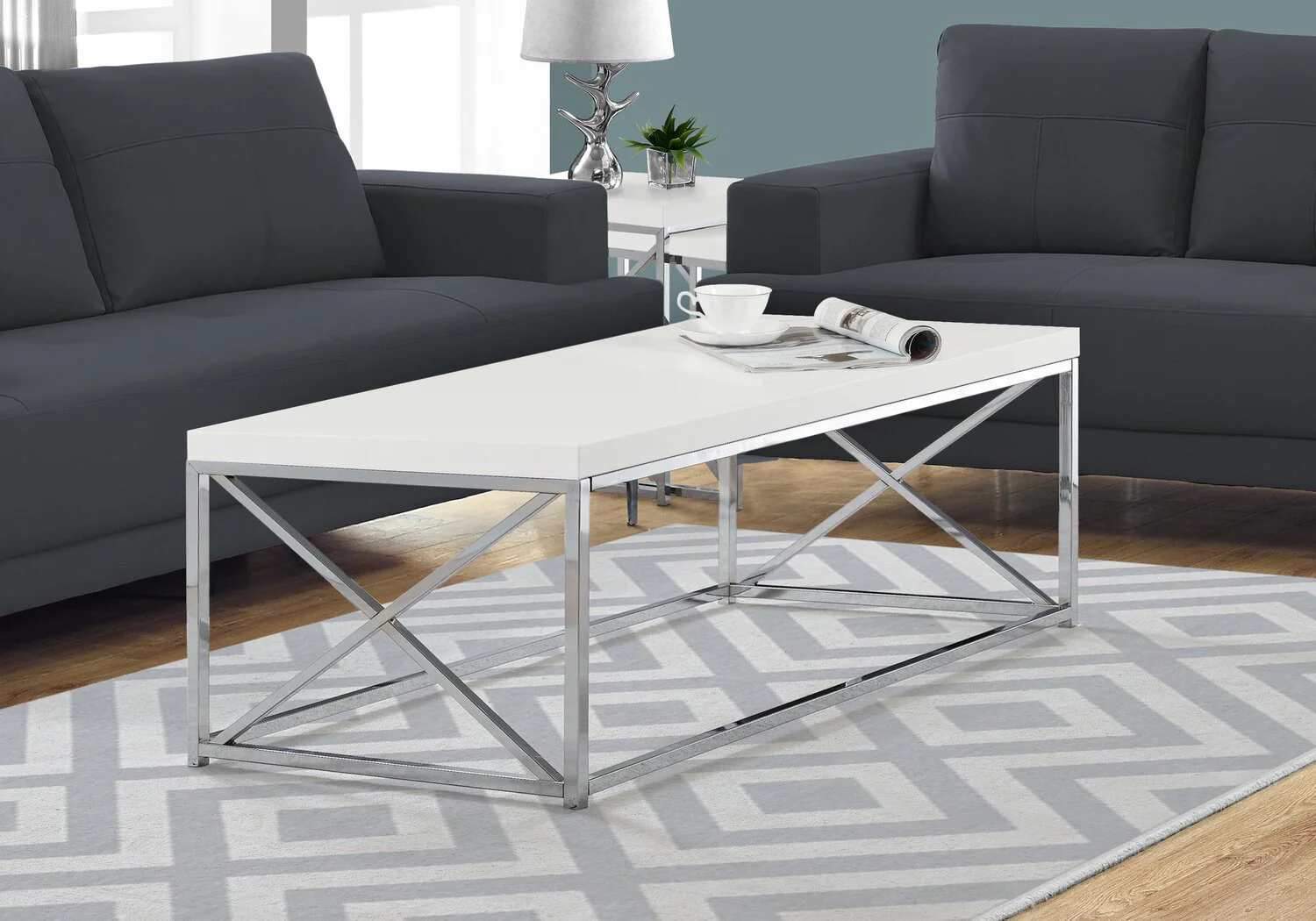Lucena Coffee Table - White - Image 3