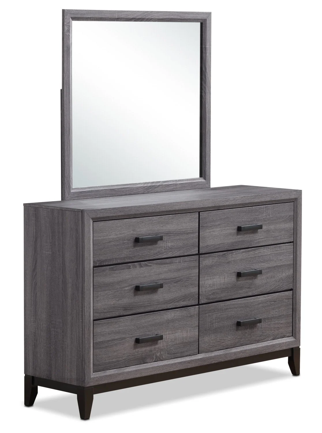 Lucila 5-Piece King Bedroom Set - Grey-Brown - Image 4