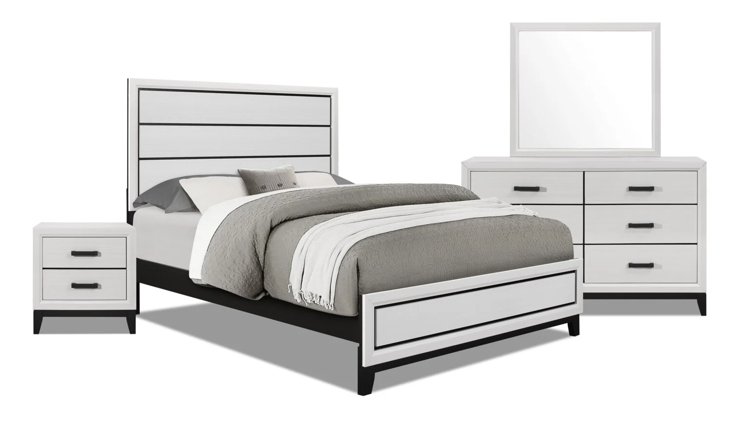 Lucila 6-Piece Queen Bedroom Set - White