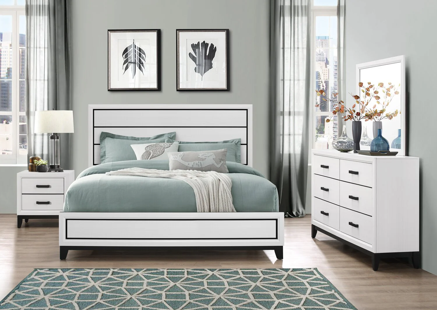 Lucila King Bed - White - Image 3