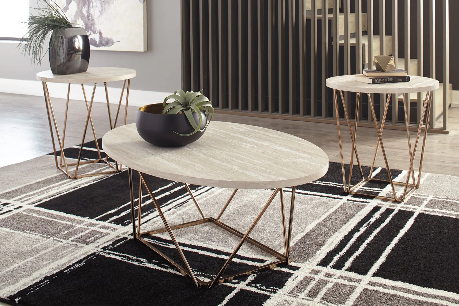 Lydia 3-Piece Coffee and Two End Tables Package - Image 4
