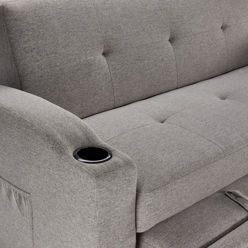 Lyrical Pop up Sofa Bed - Grey - Image 9