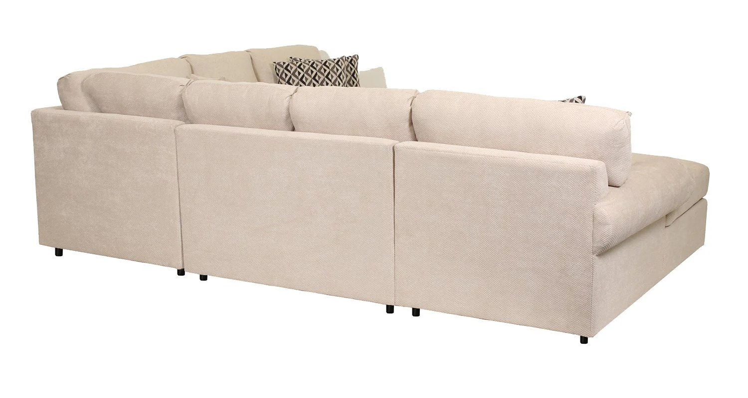 Macon 4-Piece Sectional with Left-Facing Chaise - Flax - Image 7