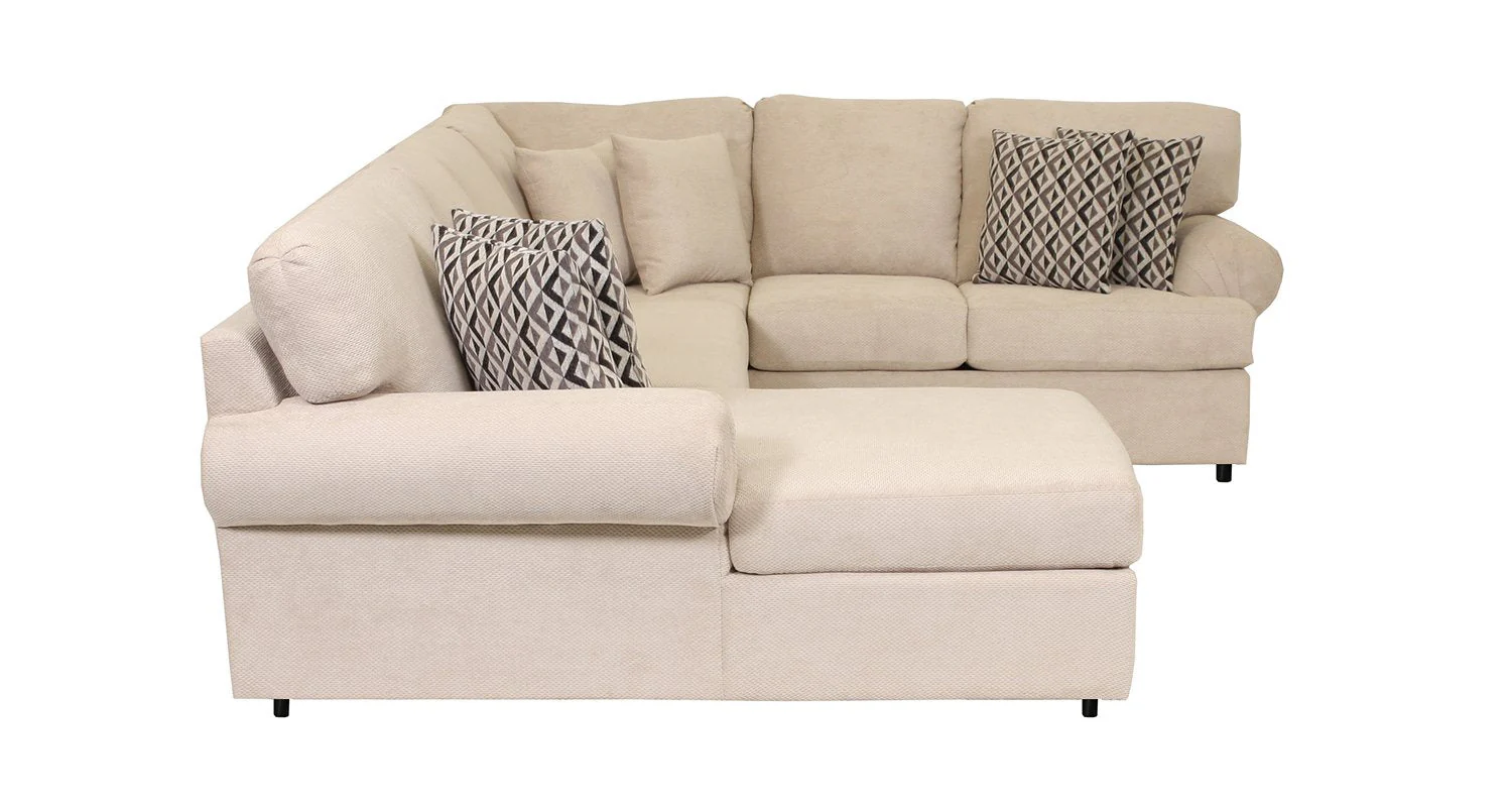 Macon 4-Piece Sectional with Left-Facing Chaise - Flax - Image 8