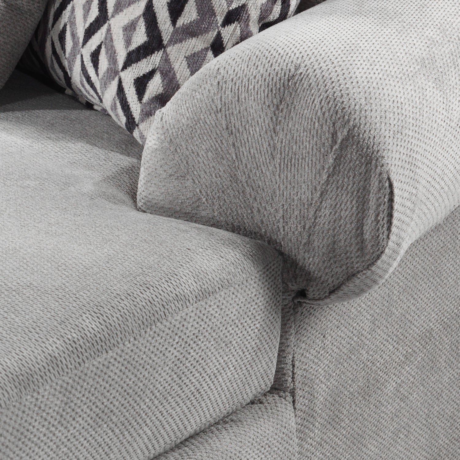 Macon 4-Piece Sectional with Right-Facing Chaise - Ash - Image 5