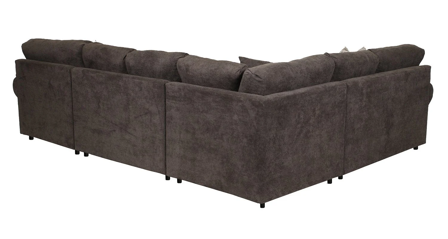 Macon 4-Piece Sectional with Right-Facing Chaise - Carbon - Image 5