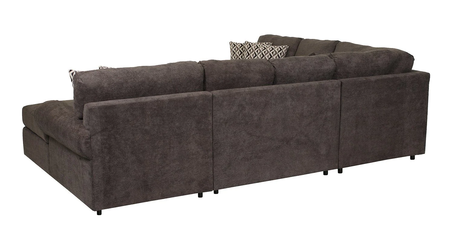 Macon 4-Piece Sectional with Right-Facing Chaise - Carbon - Image 7