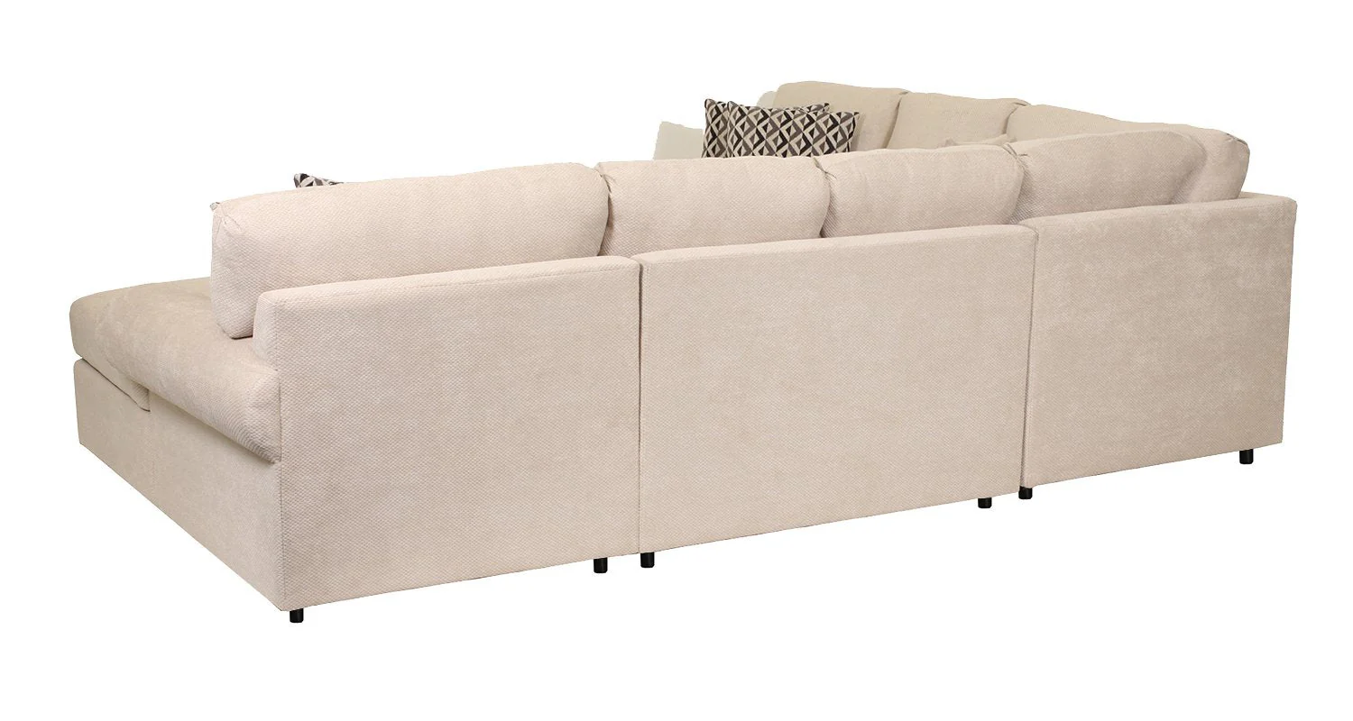 Macon 4-Piece Sectional with Right-Facing Chaise - Flax - Image 7