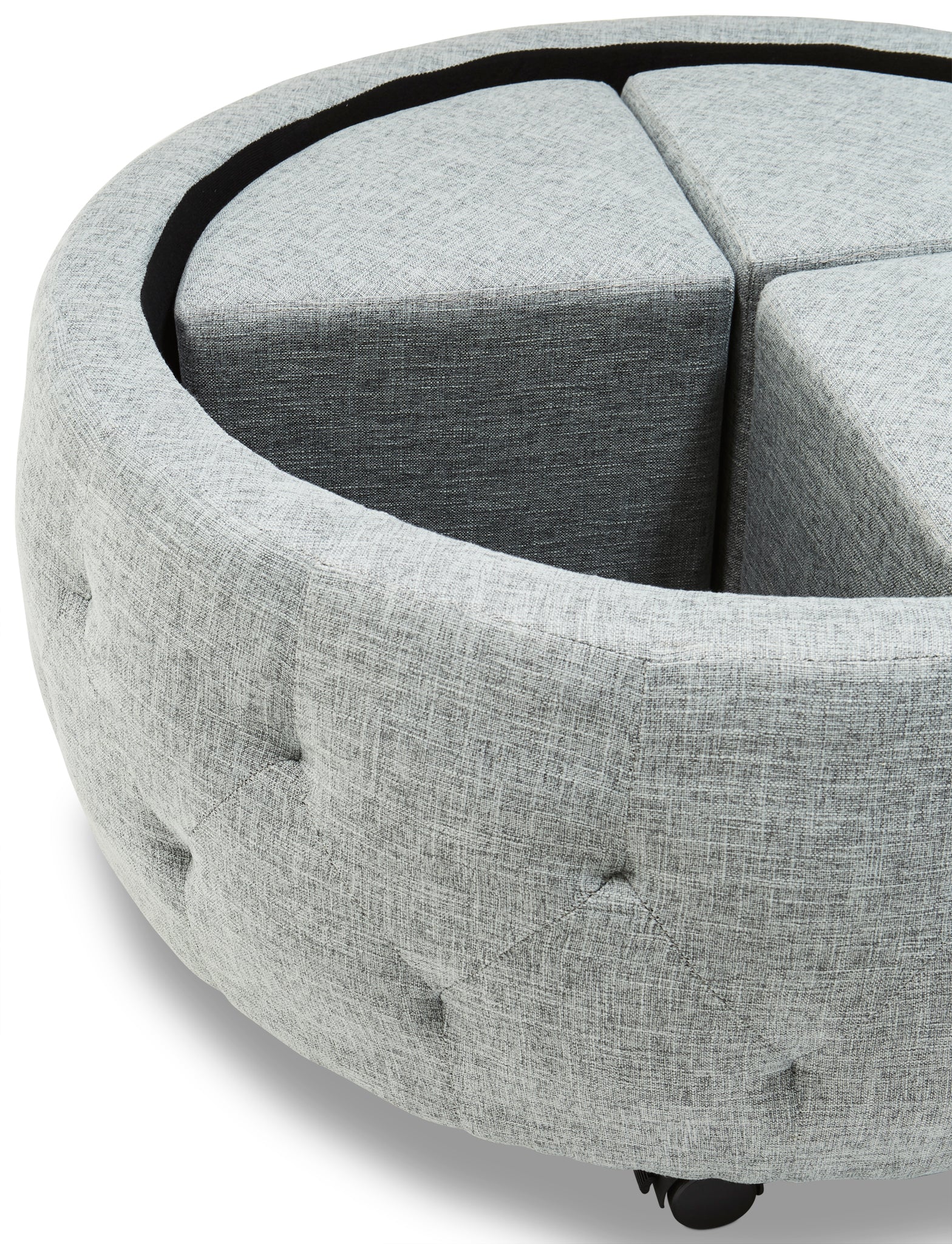 Madoc 5-Piece Ottoman Set - African Grey - Image 5