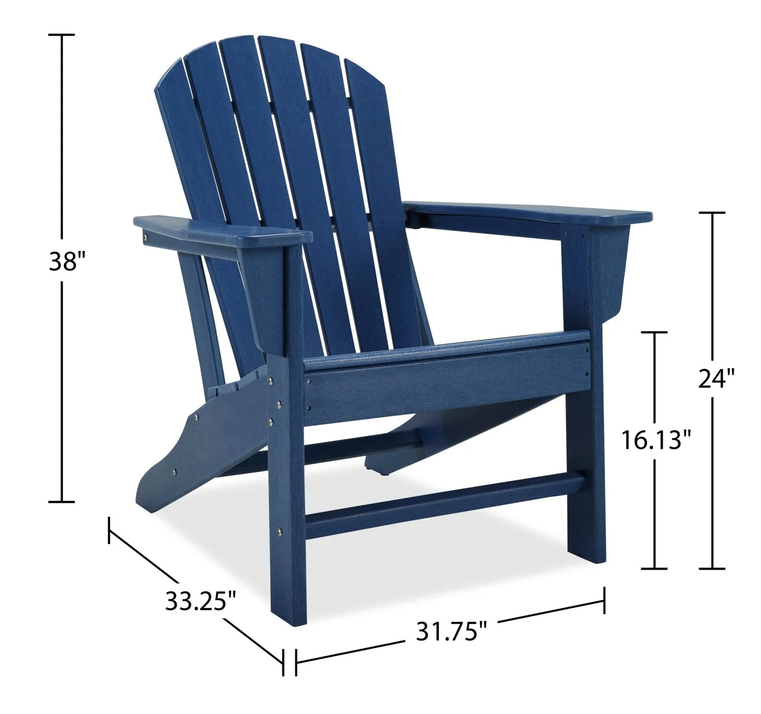 Maine Adirondack Chair - Blue - Image 8