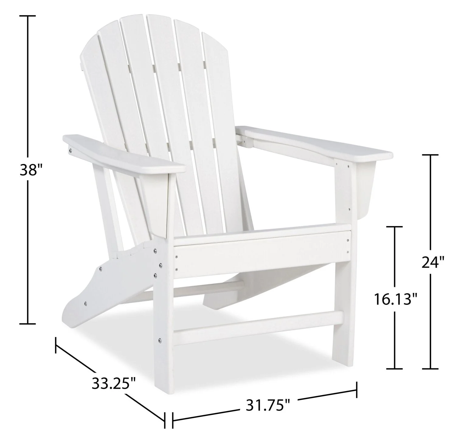 Maine Adirondack Chair - White - Image 10