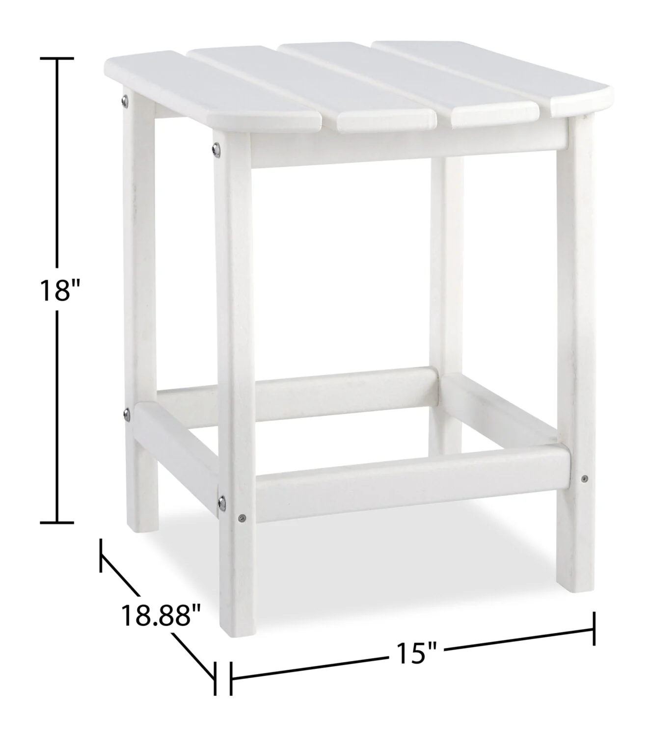 Maine End Table - White - Image 7