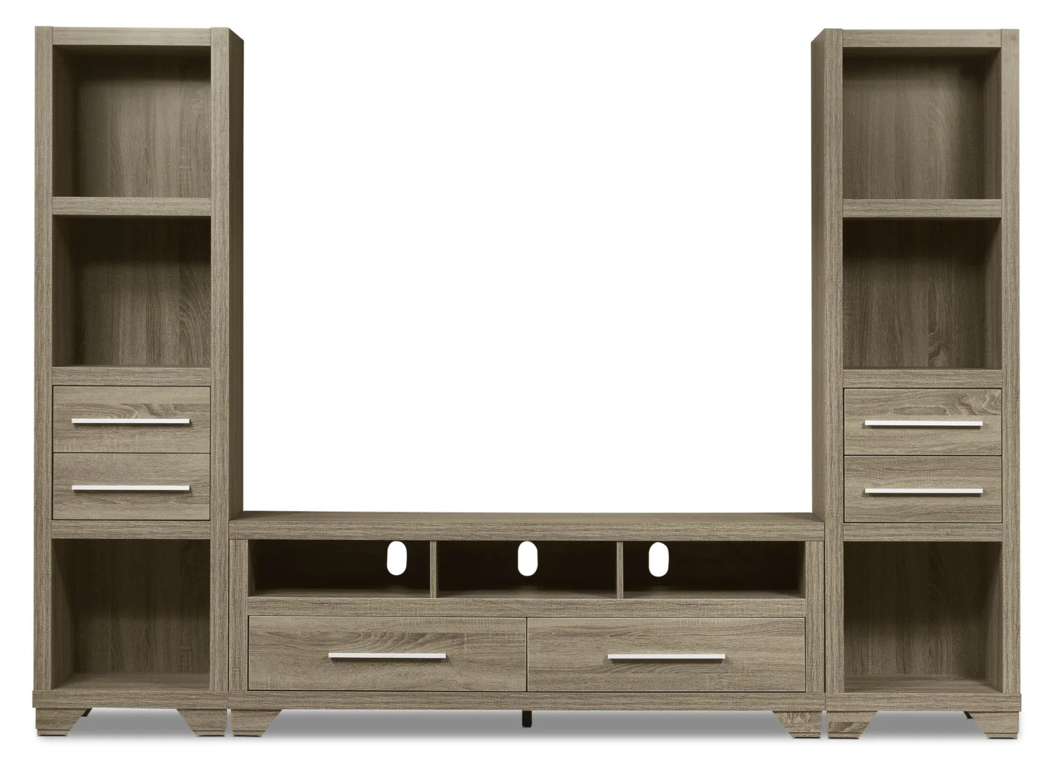 Maldon 3-Piece Entertainment Centre with 60" TV Opening - Grey - Image 2