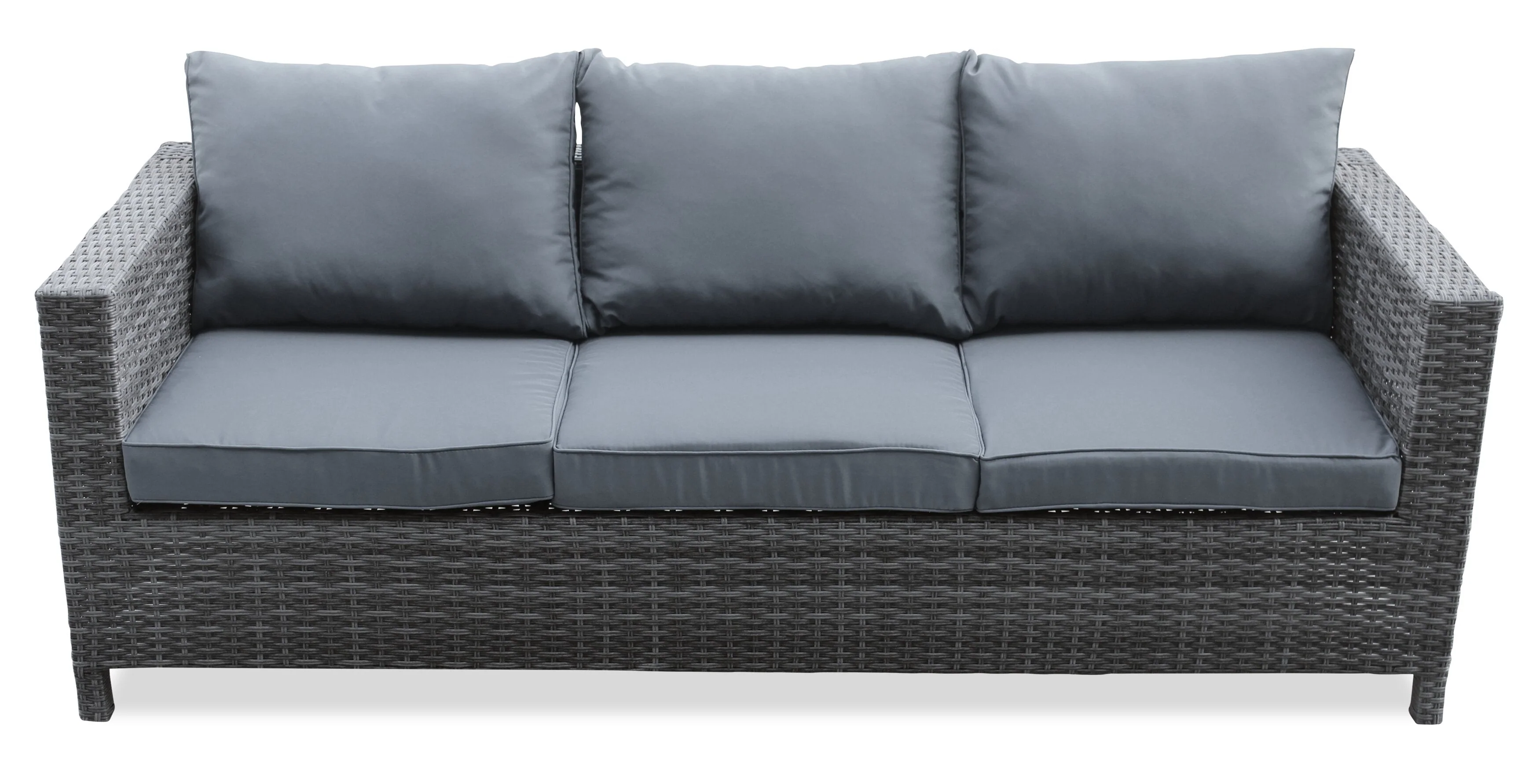 Manila 3-Piece Patio Conversation Set - Dark Grey - Image 3