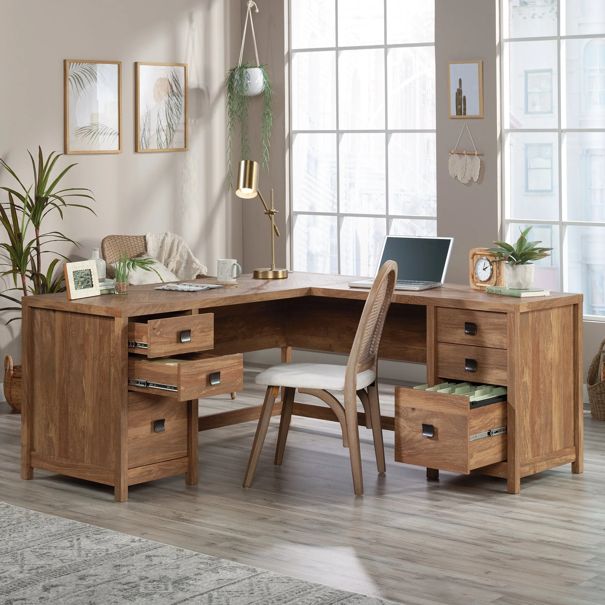 Marcola Commercial Grade L-Shaped Desk - Image 9