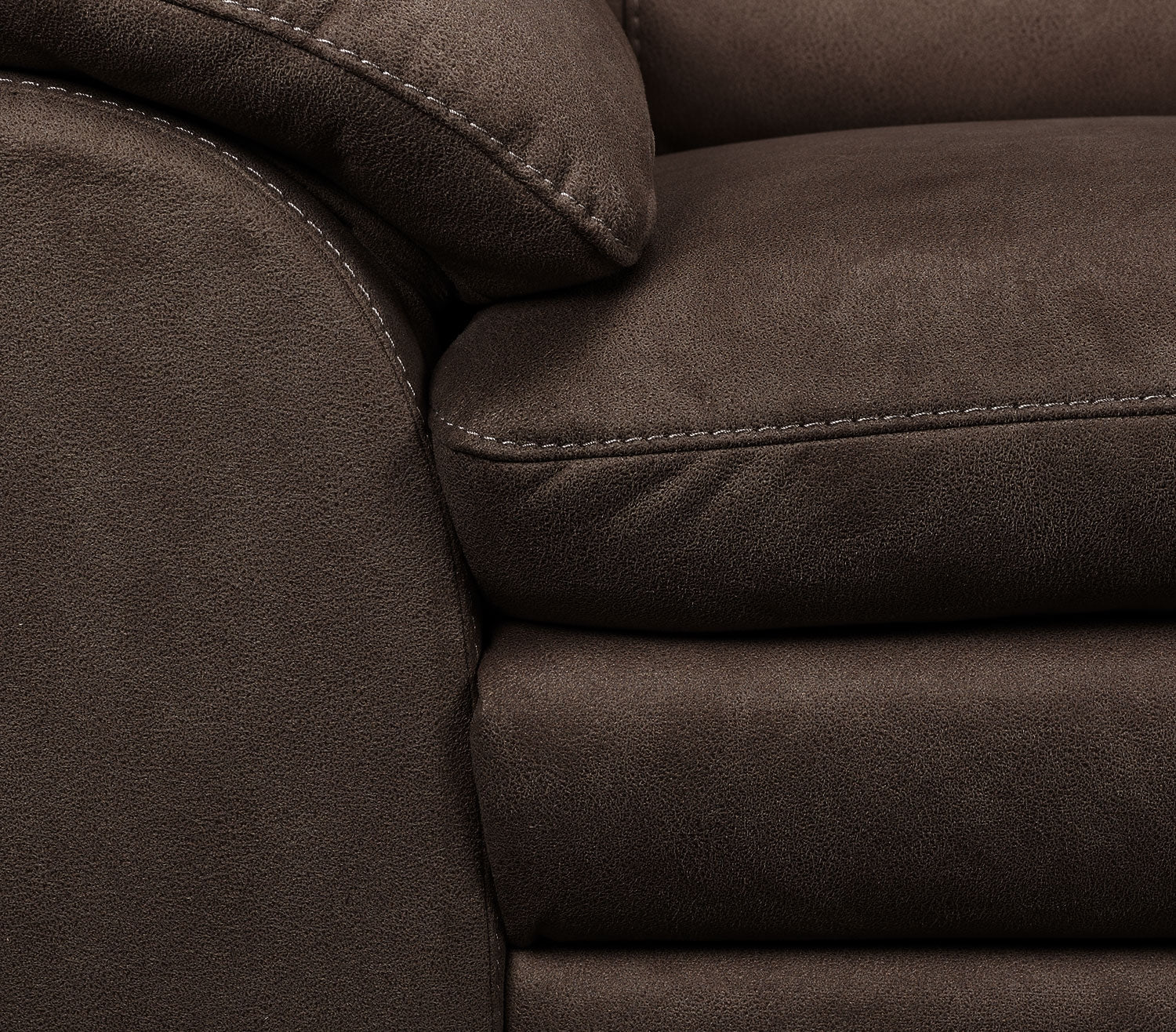 Maree Sofa and Chair Set - Walnut - Image 4