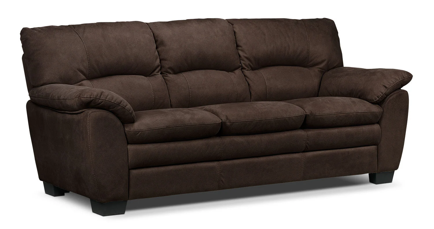 Maree Sofa and Loveseat Set - Walnut - Image 2