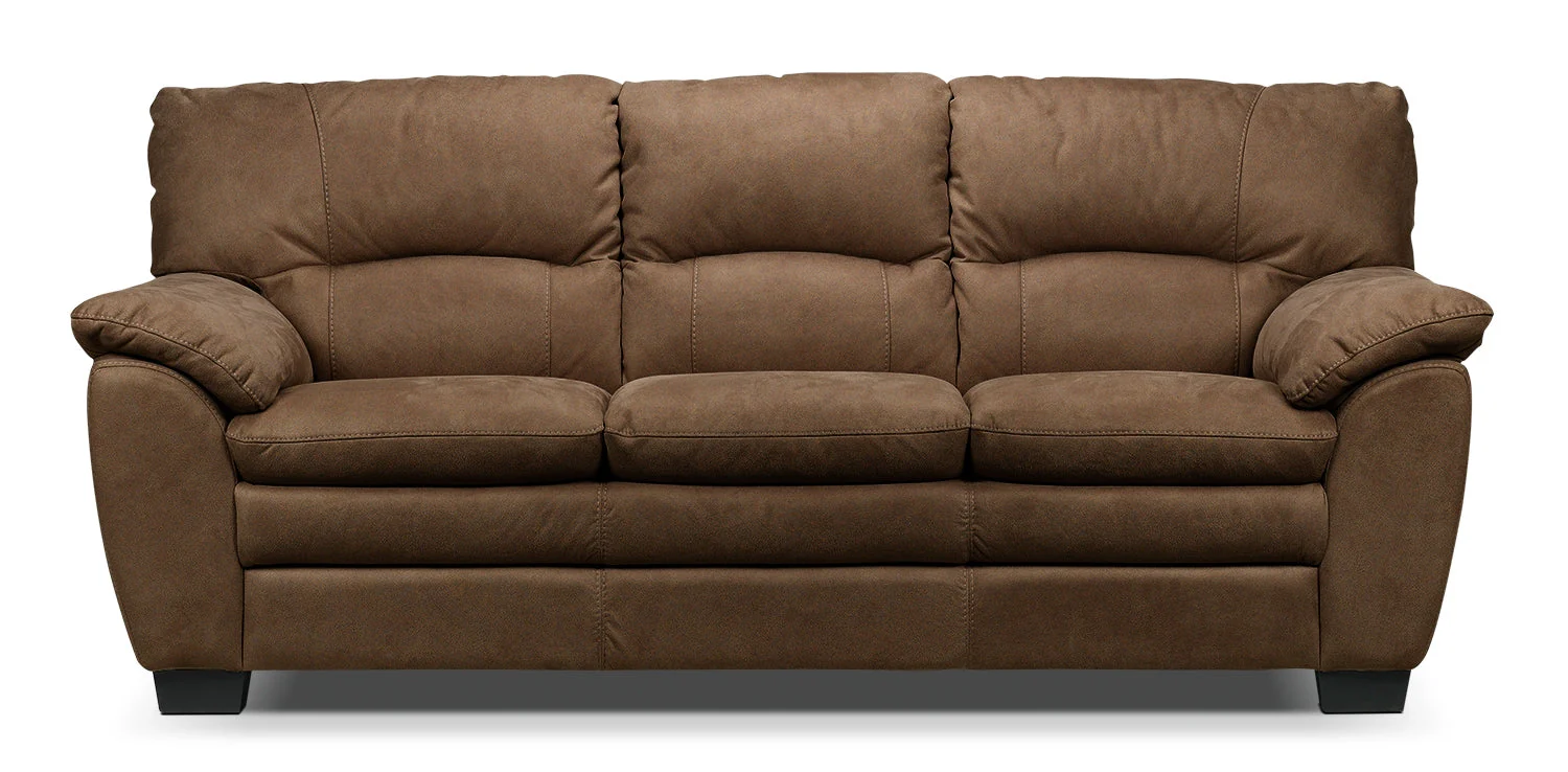 Maree Pillow Top Arm Fabric Sofa - Hazelnut - Image 2