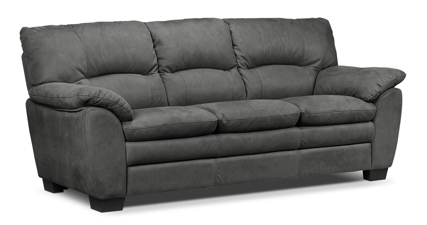 Maree Sofa, Loveseat and Chair Set - Charcoal - Image 2
