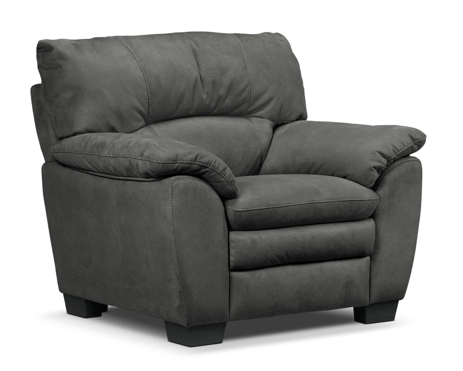 Maree Sofa, Loveseat and Chair Set - Charcoal - Image 4