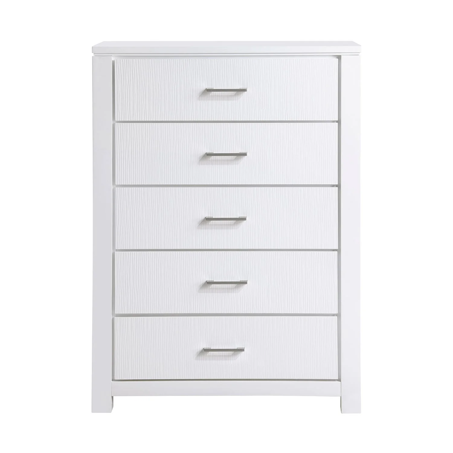 Marie 5 Drawer Chest - White - Image 2