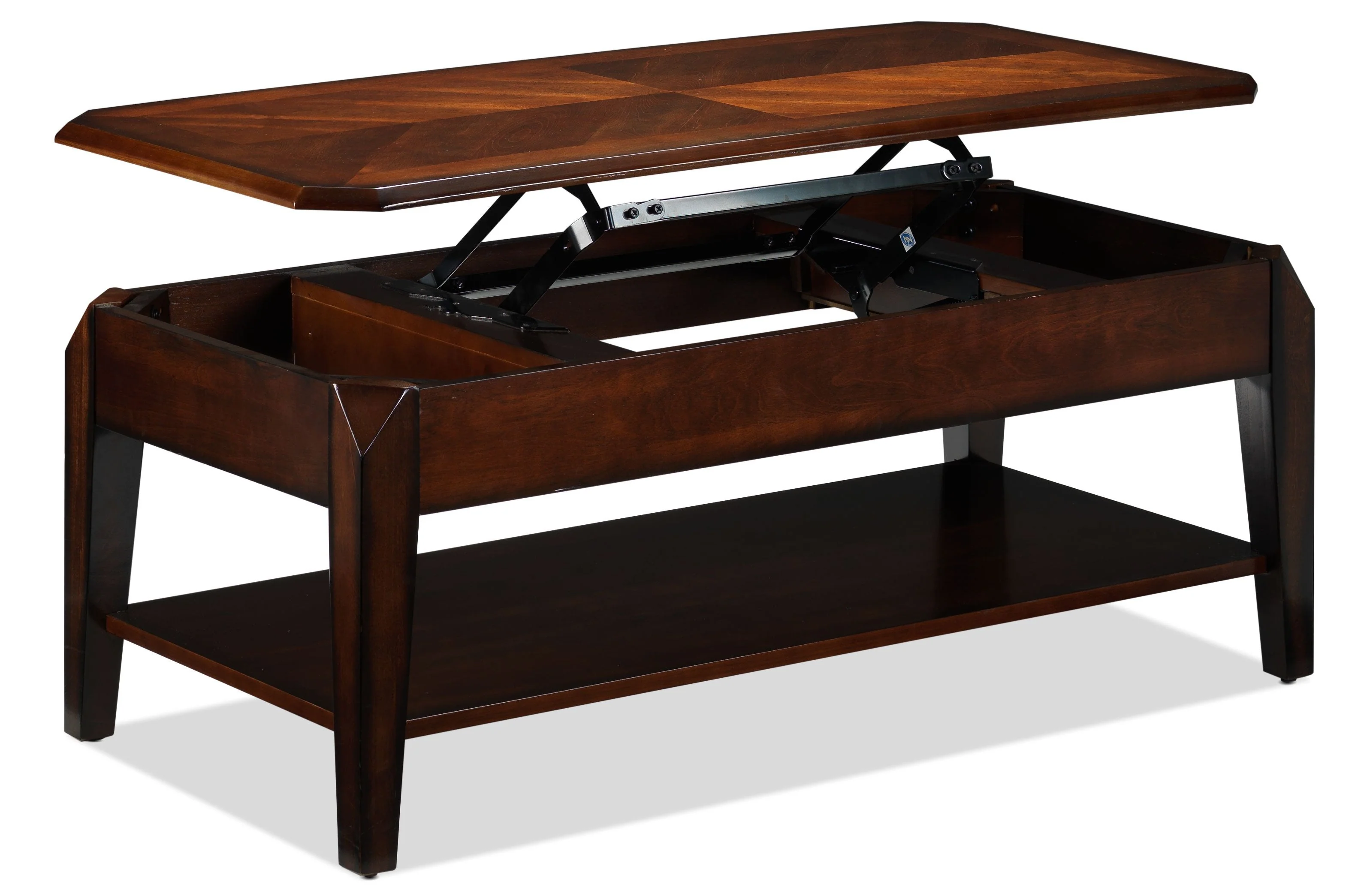 Maro Lift-Top Coffee Table - Walnut - Image 2