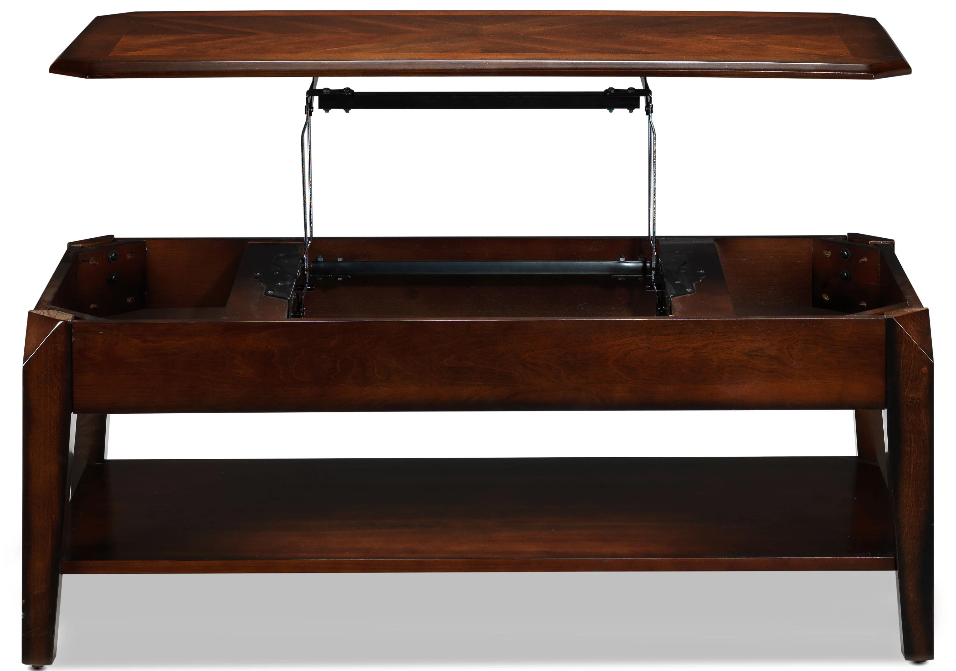 Maro Lift-Top Coffee Table - Walnut - Image 5