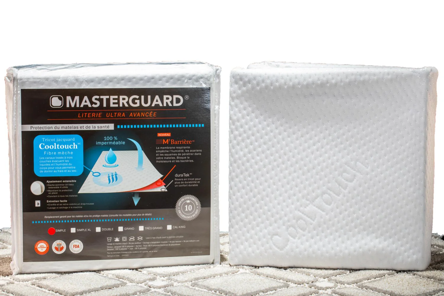 MasterGuard® CoolTouch™ Twin XL Mattress Protector - Image 2