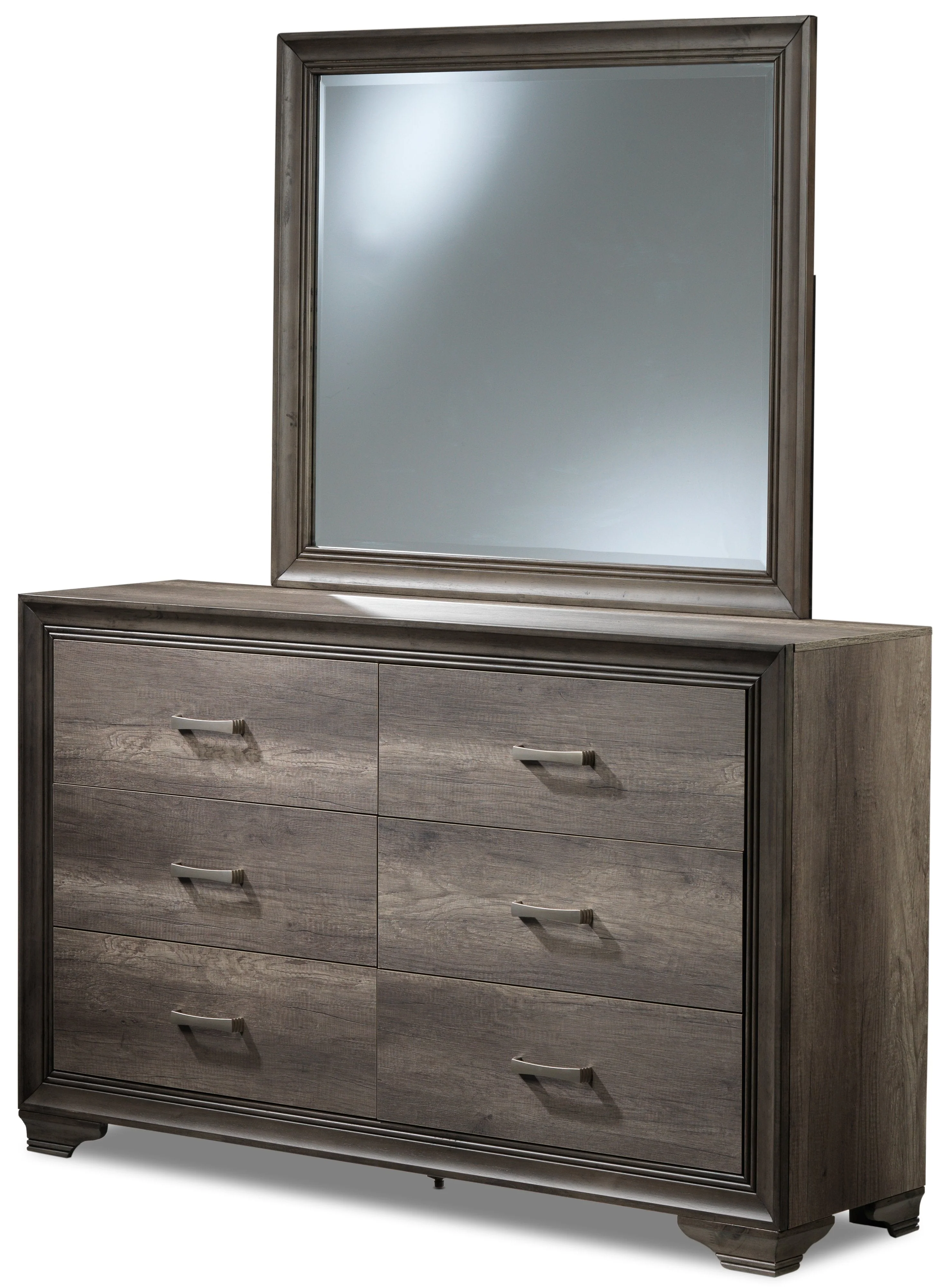 Matilda 6-Piece Full Bedroom Set - Weathered Grey - Image 6