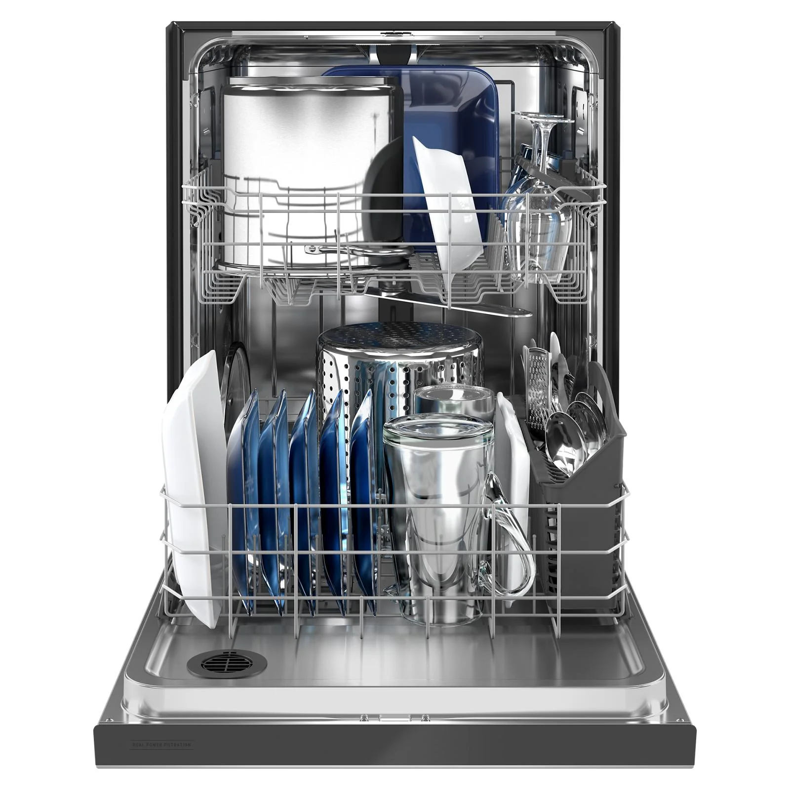 Maytag 24" Fingerprint Resistant Stainless Steel dishwasher with Dual Power filtration (50 dBA) - MDB4949SKZ - Image 9