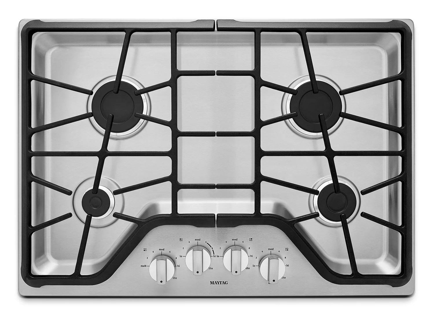 Maytag 30" 4-Burner Gas Cooktop - Stainless Steel - Image 2