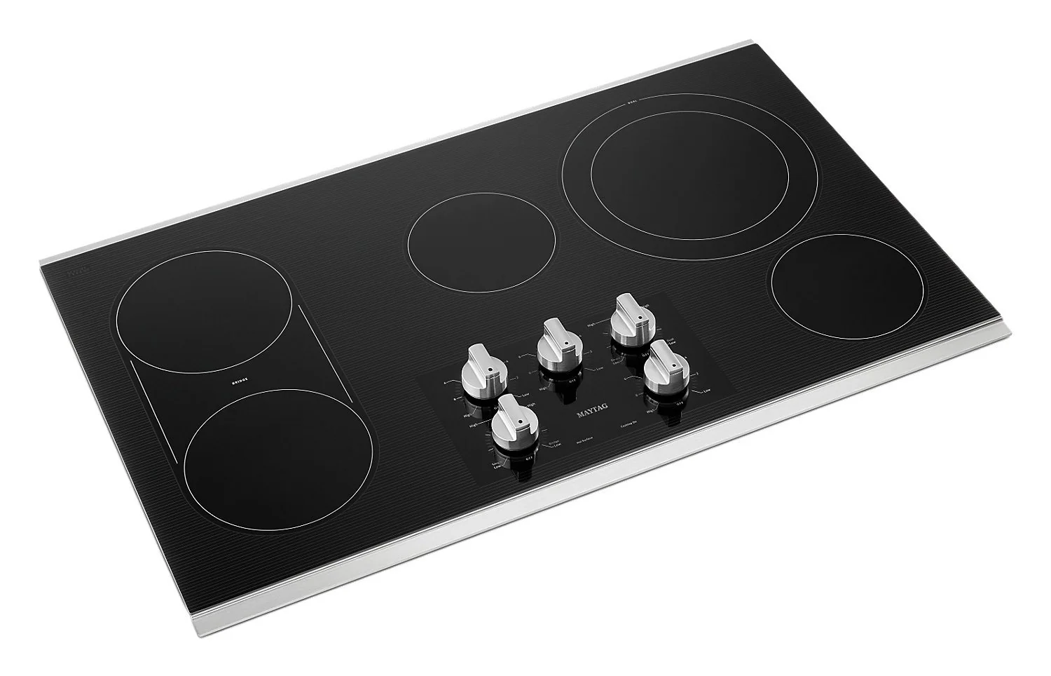 Maytag 36" Electric Cooktop with Reversible Grill and Griddle - MEC8836HS - Image 3