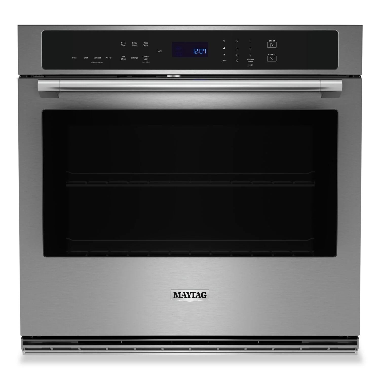 Maytag 5 Cu. Ft. Single Wall Oven with Air Fry and Basket - MOES6030LZ