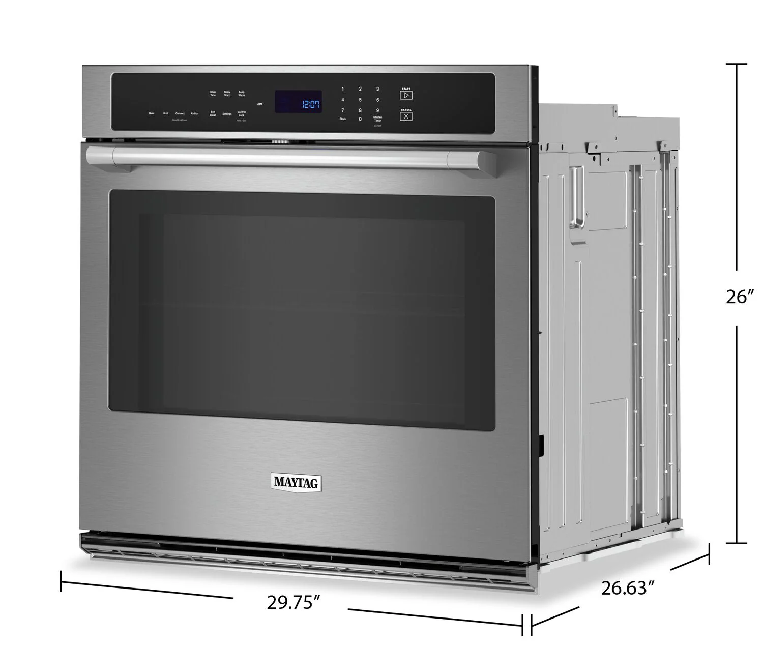 Maytag 5 Cu. Ft. Single Wall Oven with Air Fry and Basket - MOES6030LZ - Image 8