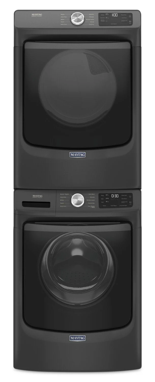Maytag 5.2 Cu. Ft. Front-Load Washer and 7.3 Cu. Ft. Electric Dryer with Extra Power - MHW5630B/YMED563B - Image 4