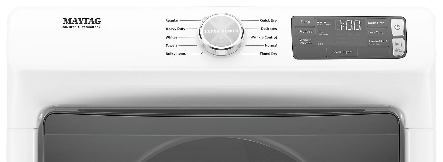 Maytag 7.3 Cu. Ft. Front-Load Gas Dryer with Extra Power - MGD5630HW - Image 10