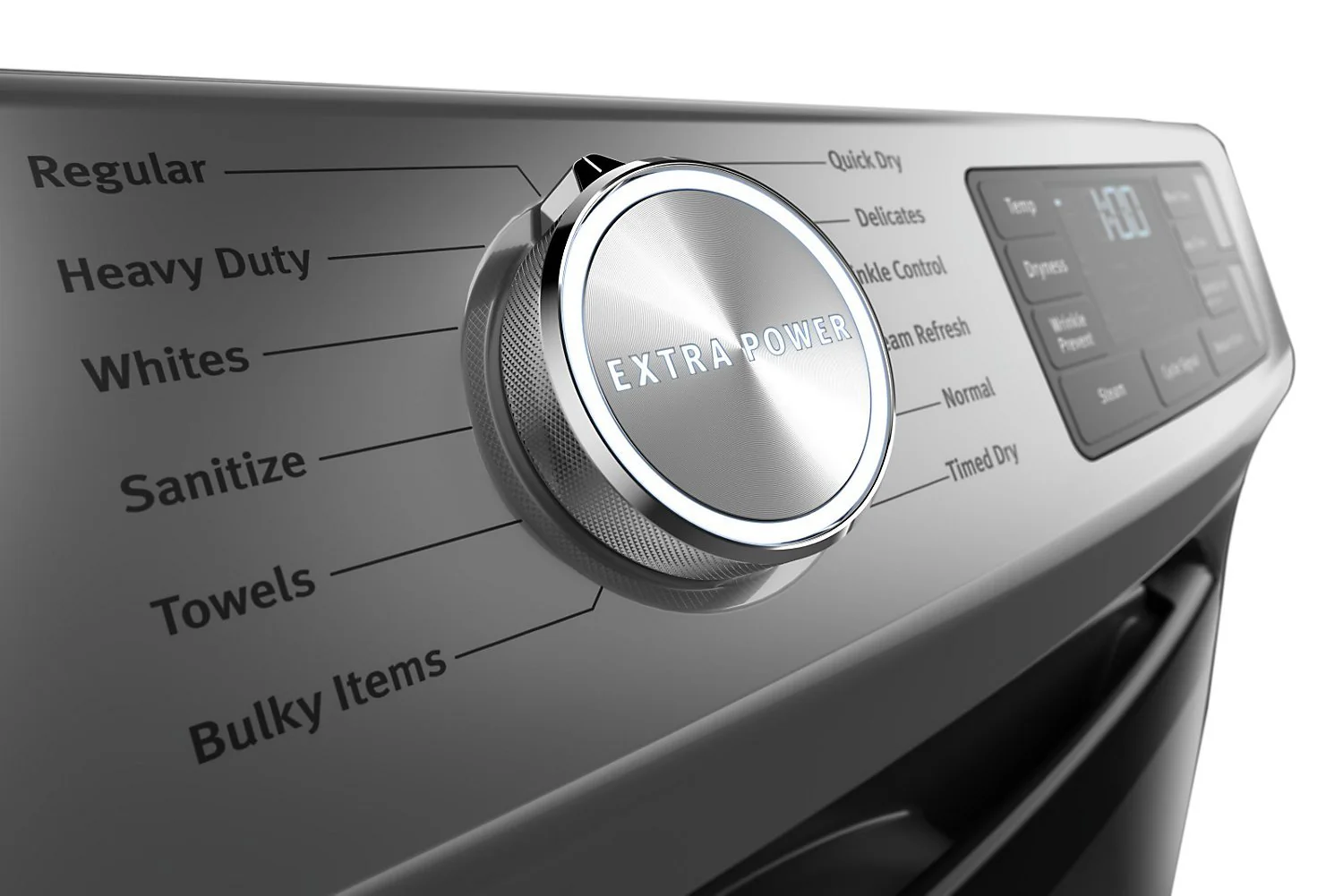 Maytag Front-Load 5.5 Cu. Ft. Washer with Extra Power and 7.3 Cu. Ft. Electric Steam Dryer - Slate - Image 13