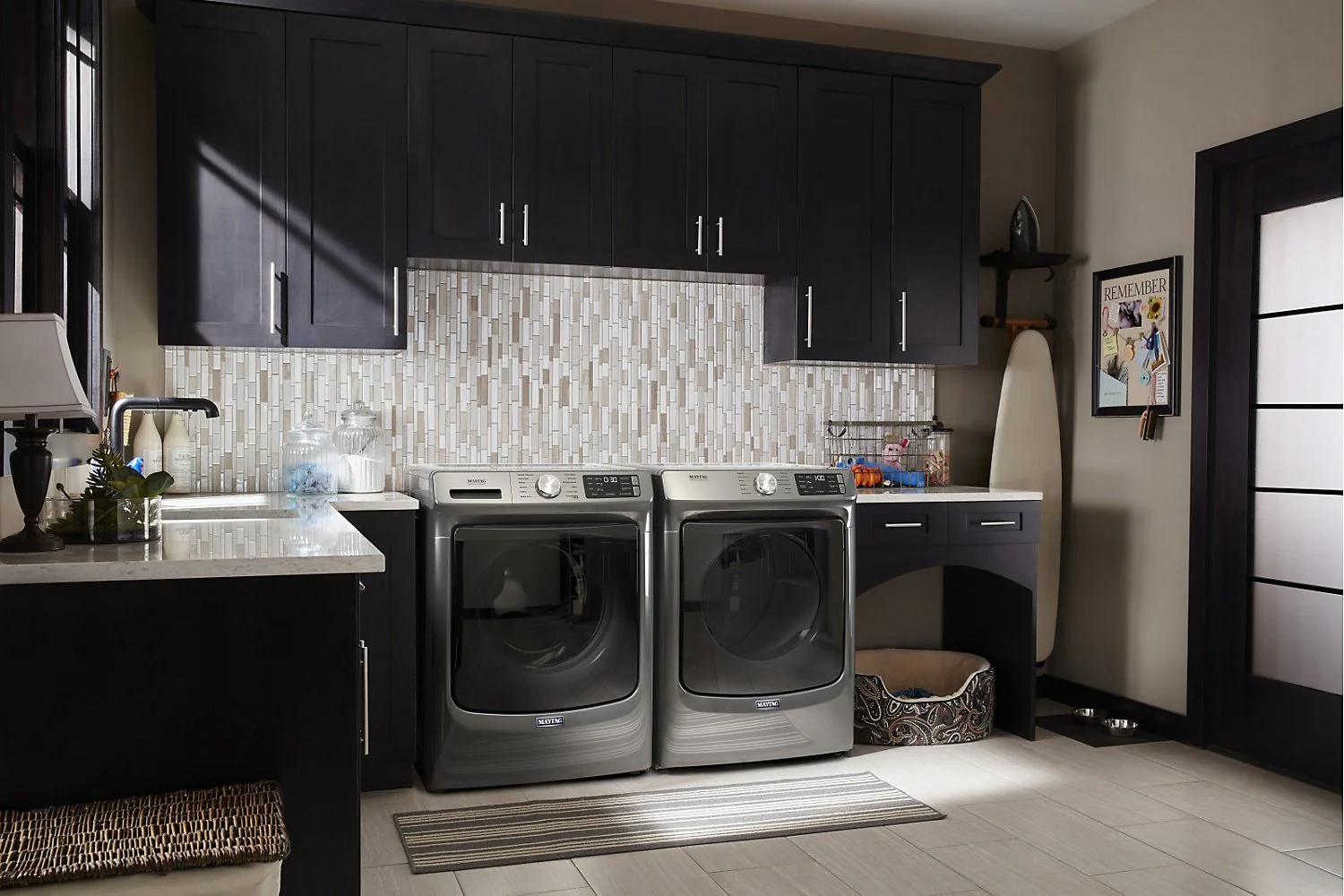 Maytag Front-Load 5.5 Cu. Ft. Washer with Extra Power and 7.3 Cu. Ft. Gas Steam Dryer - Slate - Image 10