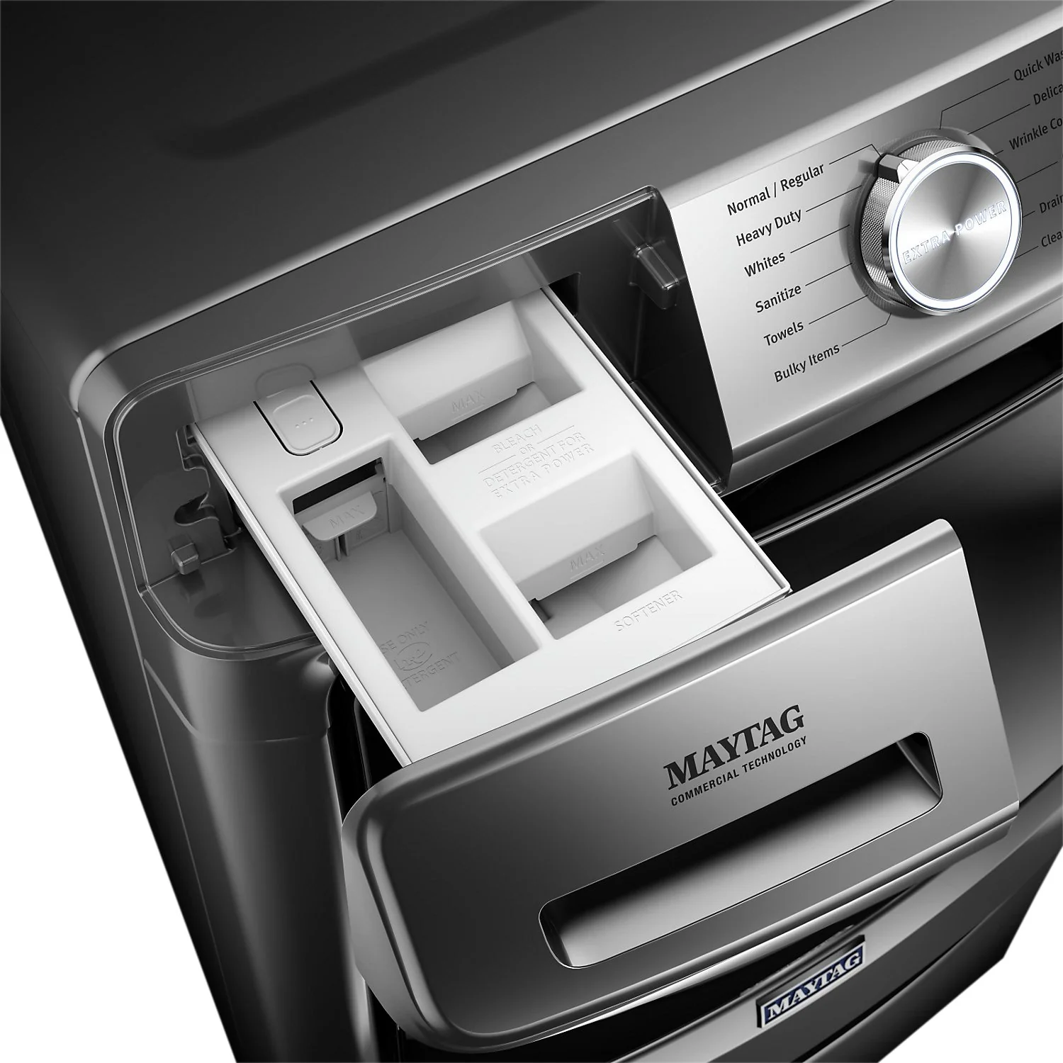 Maytag Front-Load 5.5 Cu. Ft. Washer with Extra Power and 7.3 Cu. Ft. Gas Steam Dryer - Slate - Image 6